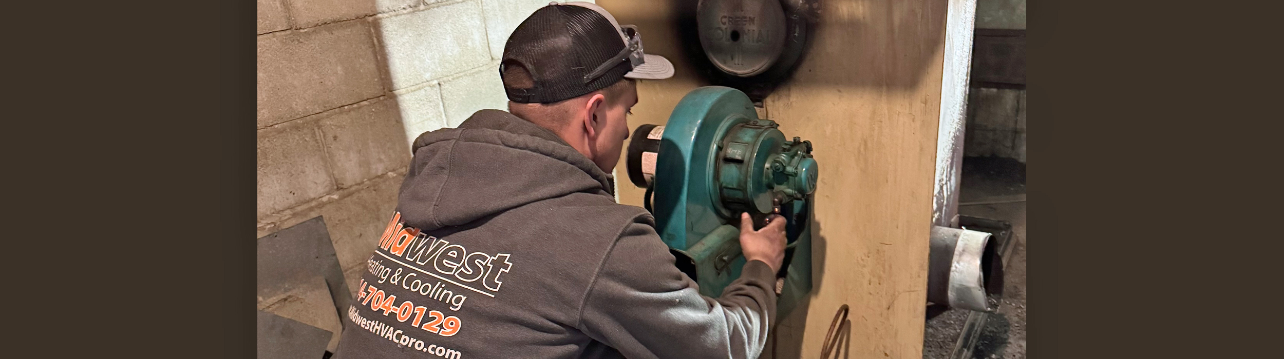 Oil furnace service.